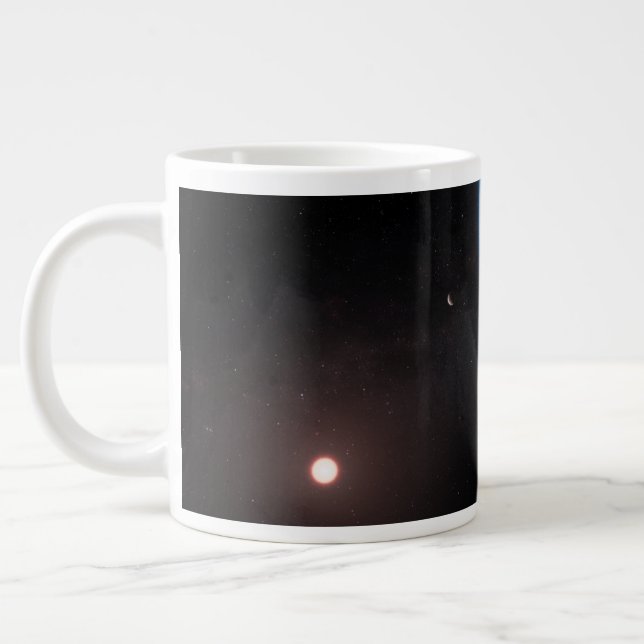 Planet K2-18b, Host Star And Accompanying Planet. Giant Coffee Mug (Left)