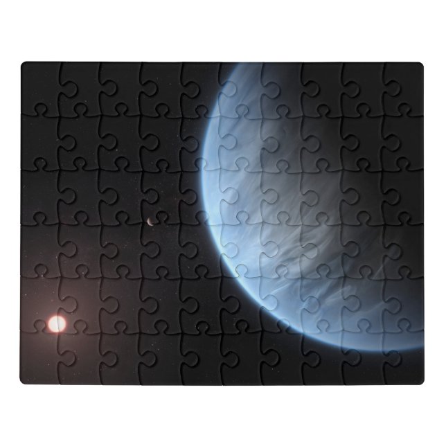 Planet K2-18b, Host Star And Accompanying Planet. Jigsaw Puzzle (Puzzle Horizontal)