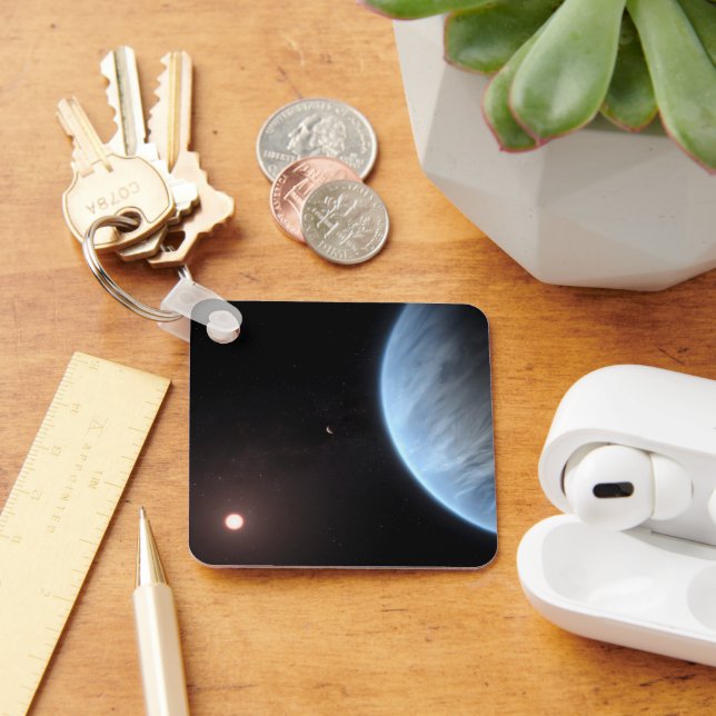 Planet K2-18b, Host Star And Accompanying Planet. Keychain (Desk)