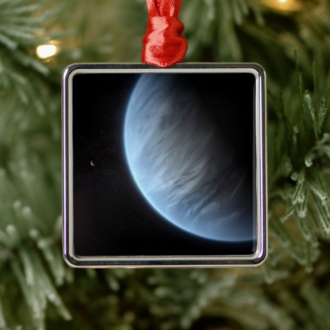 Planet K2-18b, Host Star And Accompanying Planet. Metal Ornament (Tree)