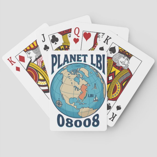 PLANET LBI PLAYING CARDS  (Back)