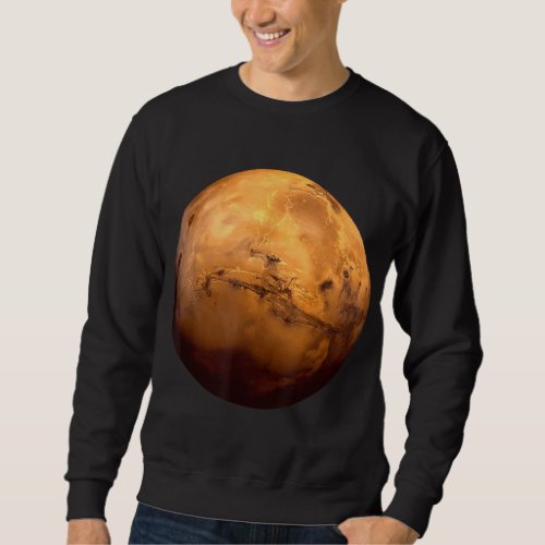 Planet Mars Astronomy Space Science Graphic Sweatshirt