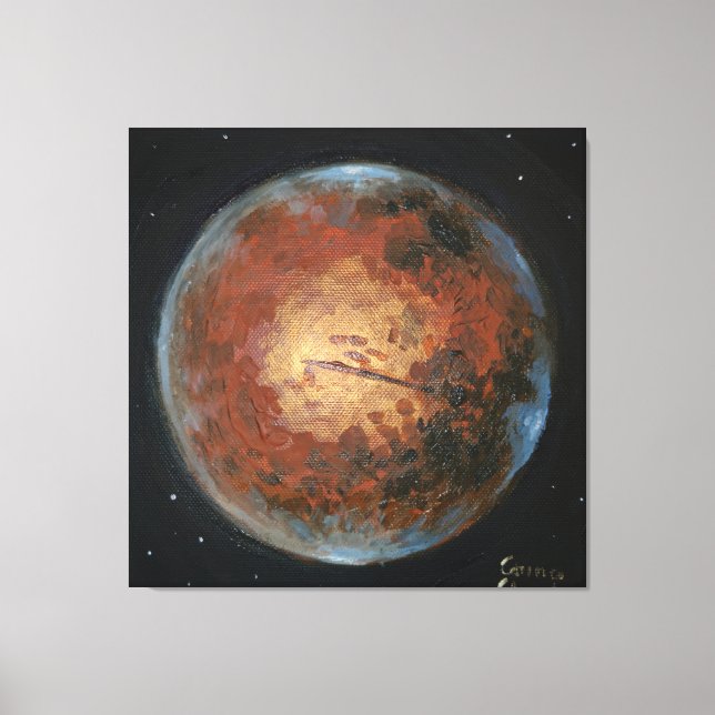 Planet Mars Canvas Print (Front)
