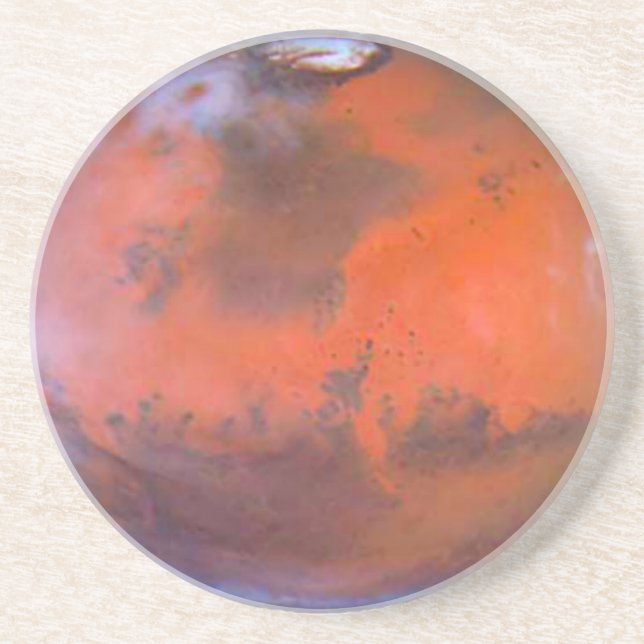 Planet Mars Coaster. Drink Coaster (Front)