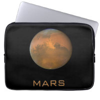 Planet Mars Full Orange View Laptop Sleeve