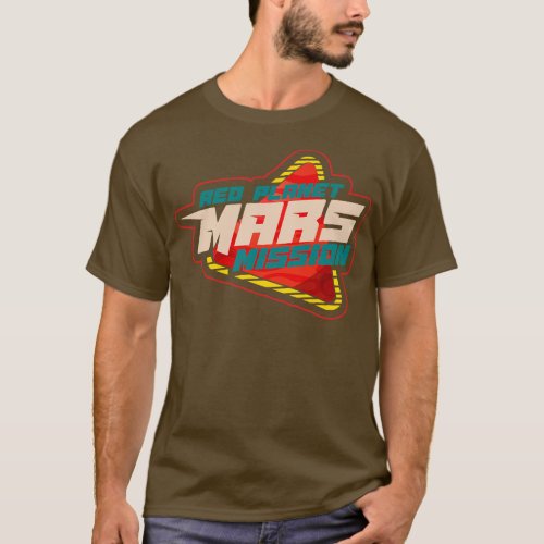 Planet Mars mission badge T_Shirt