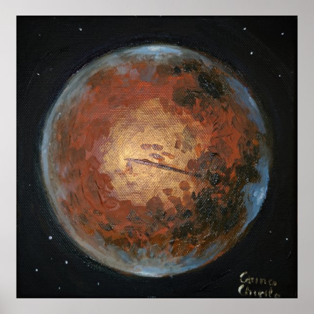 Planet Mars Poster (Front)