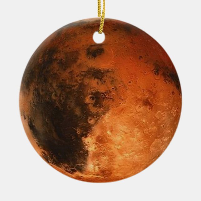 PLANET MARS (solar system) ~ Ceramic Ornament (Front)