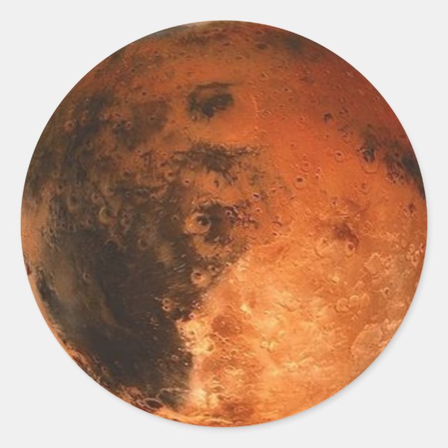 PLANET MARS (solar system) ~ Classic Round Sticker (Front)