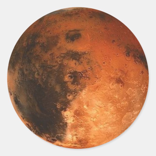 PLANET MARS (solar system) ~ Classic Round Sticker (Front)