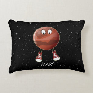 Planet Mars & Stars Accent Pillow