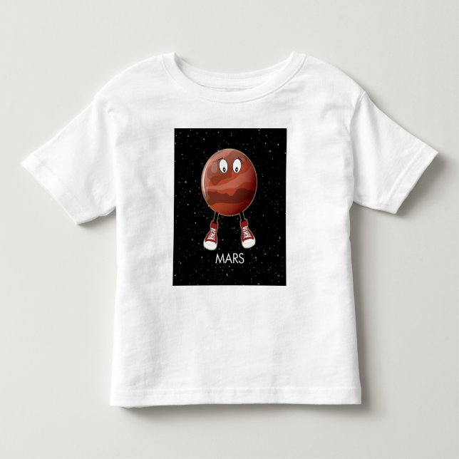 Planet Mars & Stars Toddler T-shirt (Front)