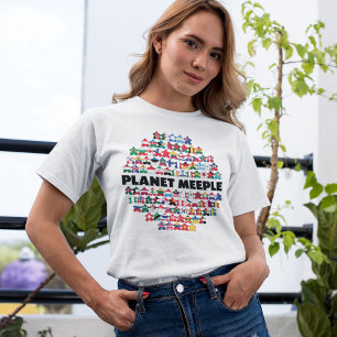 Planet Meeple, Black Text Womens Shirt