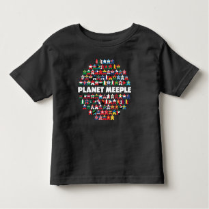 Planet Meeple, White Text Toddler Shirt