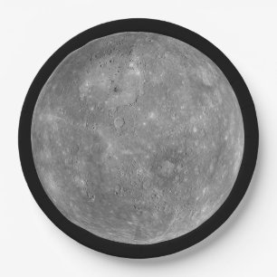 Planet Mercury Paper Plates