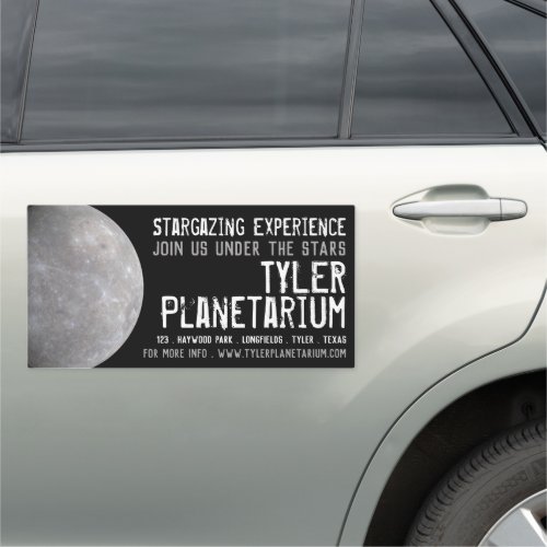 Planet Mercury Planetarium Event Advertising Car Magnet
