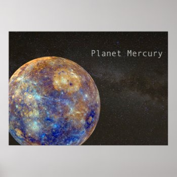 Planet Mercury Poster by karenfoleyphoto at Zazzle