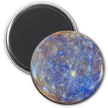 Planet Mercury Refrigerator Or Locker Magnet by Magical_Maddness at Zazzle