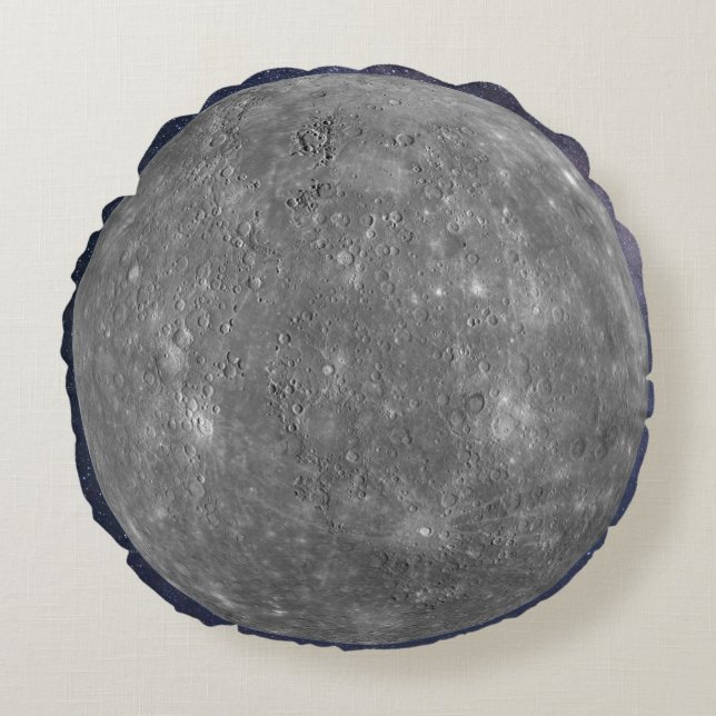 Planet Mercury Round Cushions (Front)