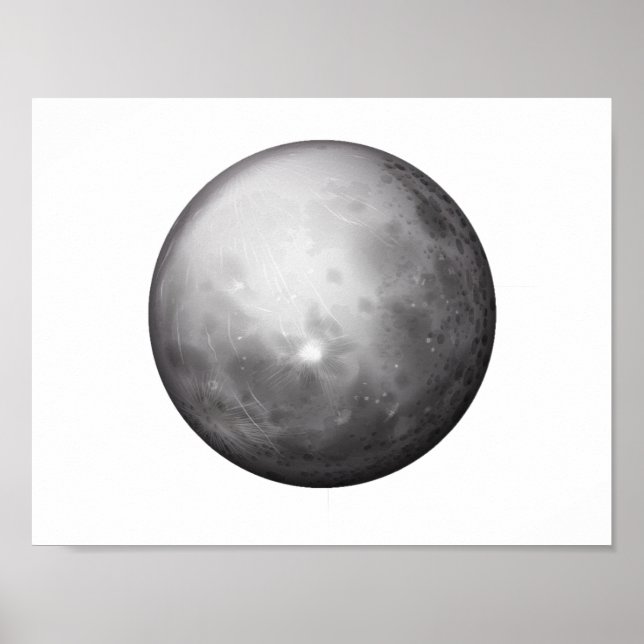 Planet Mercury Space Astronomy Poster (Front)