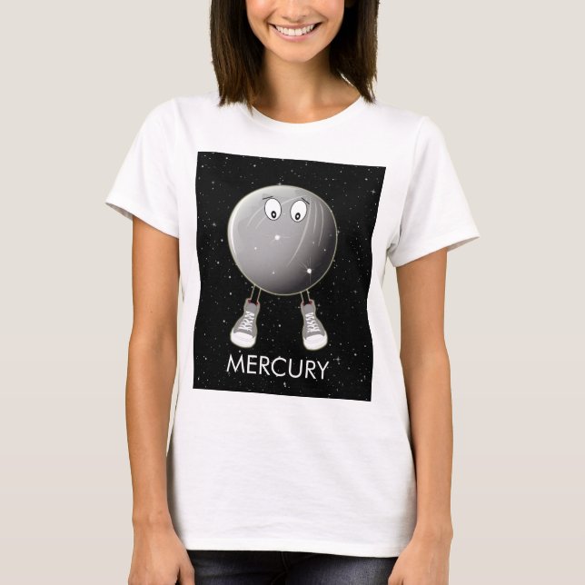 Planet Mercury & Stars T-Shirt (Front)