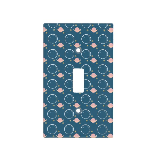 Planet Moon Space Kids Nursery Bedroom Light Switch Cover (Front)