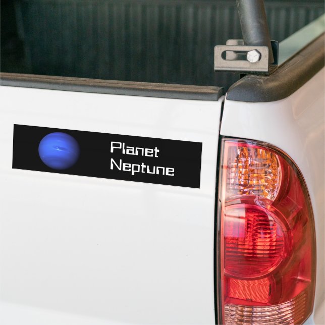 Planet Neptune Car Bumper Sticker (On Truck)