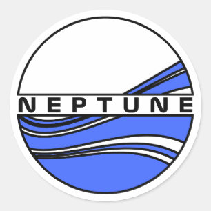 PLANET NEPTUNE CLASSIC ROUND STICKER