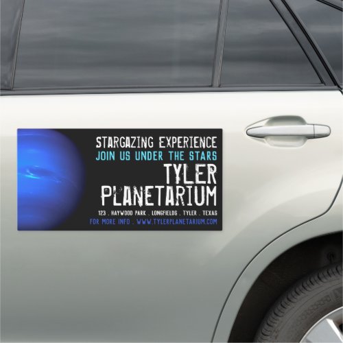 Planet Neptune Planetarium Event Advertising Car Magnet