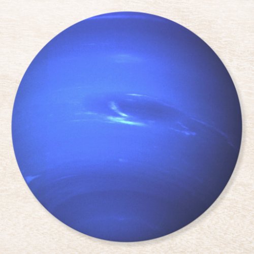 Planet Neptune Round Paper Coaster
