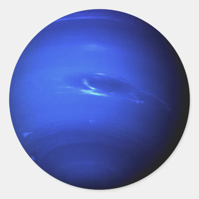 PLANET NEPTUNE (solar system) ~ Classic Round Sticker | Zazzle