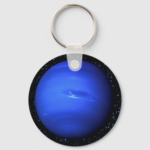 PLANET NEPTUNE Star Background solar system  Keychain