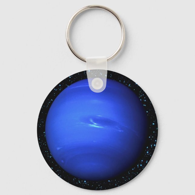 PLANET NEPTUNE Star Background (solar system) ~~~. Keychain (Front)