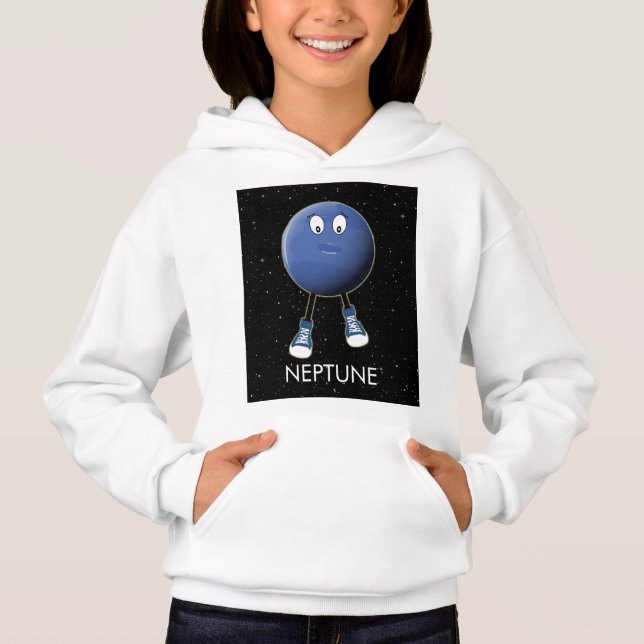 Planet Neptune & Stars Hoodie (Front)