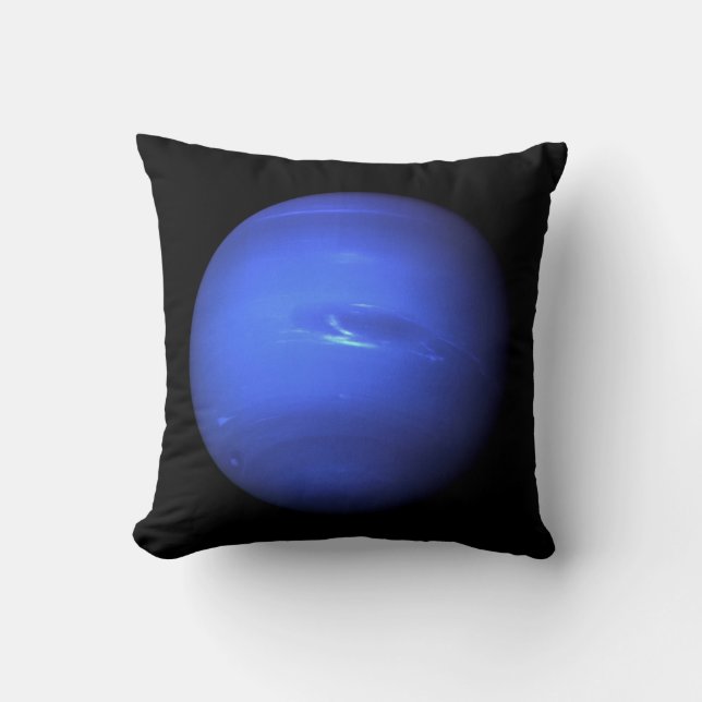 Planet Neptune Throw Pillow (Front)