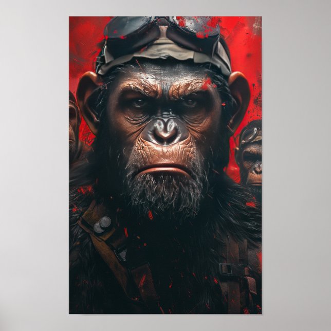 Planet of the Apes Action Poster (Front)