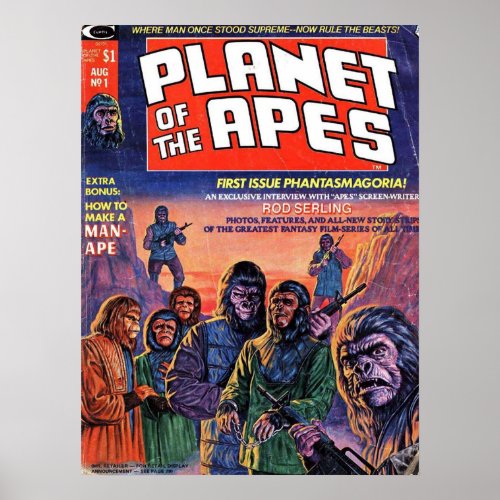 Planet of the Apes Comic Book Poster