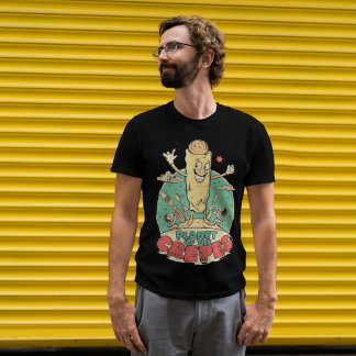 Planet of the Crepes Funny Sci-Fi Food Pun T-Shirt