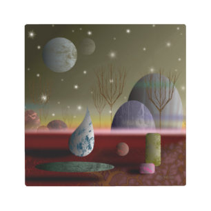 Planet Of The Shapes 12x12 Metal Print