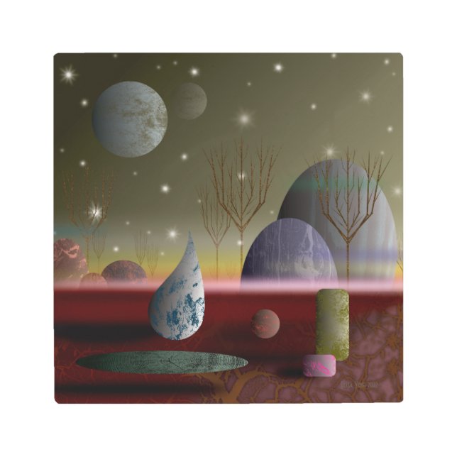 Planet Of The Shapes 12x12 Metal Print (Front)