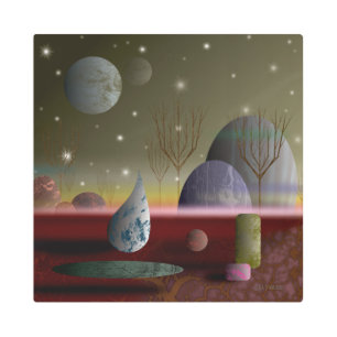 Planet Of The Shapes 16x16 Metal Print