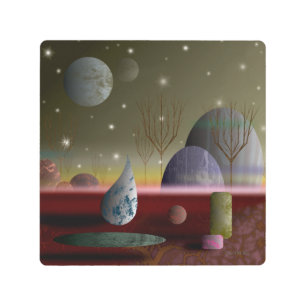 Planet Of The Shapes 8x8 Metal Print