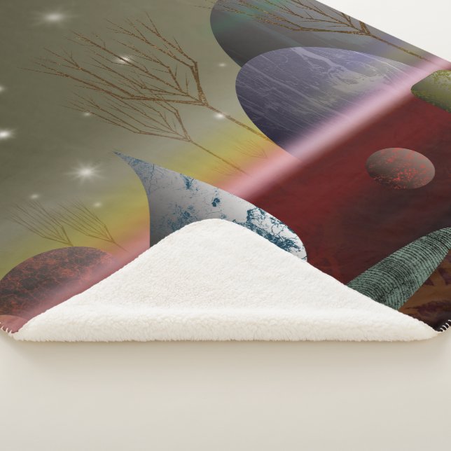 Planet Of The Shapes Small Sherpa Blanket (3/4)