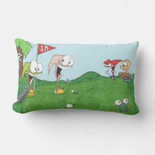 Planet OHNO! golf pillow. Lumbar Pillow