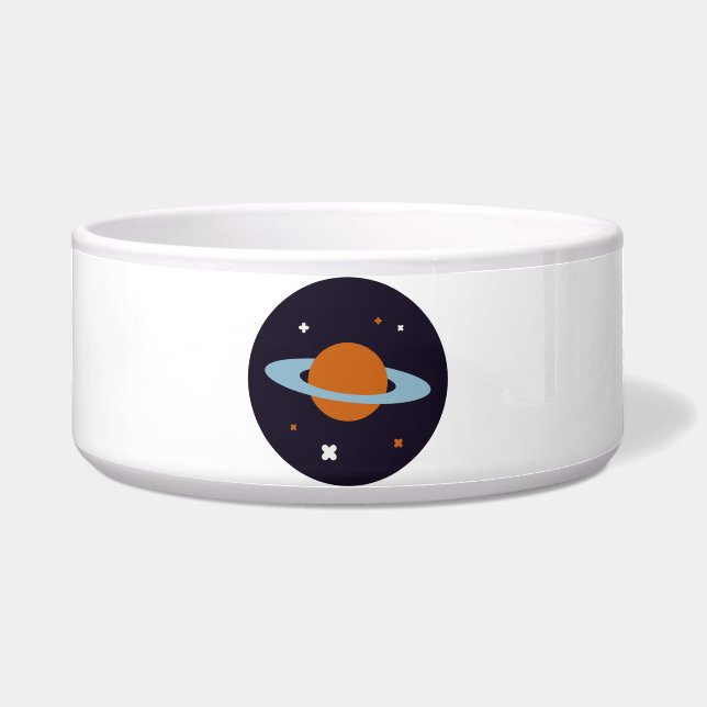 Planet orbit universe star galaxy bowl (Front)