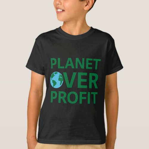 Planet Over Profit Green City Roots Gardening Envi T_Shirt
