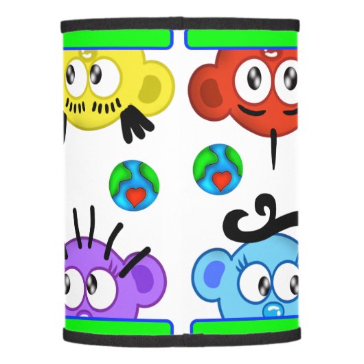 Planet Peek-A-Boo Lamp Shade -The Peek-A-Boo Crew (Back)