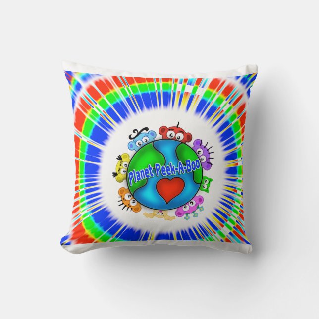 Planet Peek-A-Boo Pillow (Front)