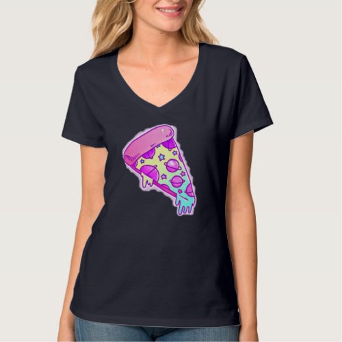 Planet Pizza Slice T_Shirt