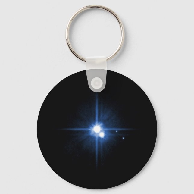 Planet Pluto moon Charon NASA Keychain (Front)